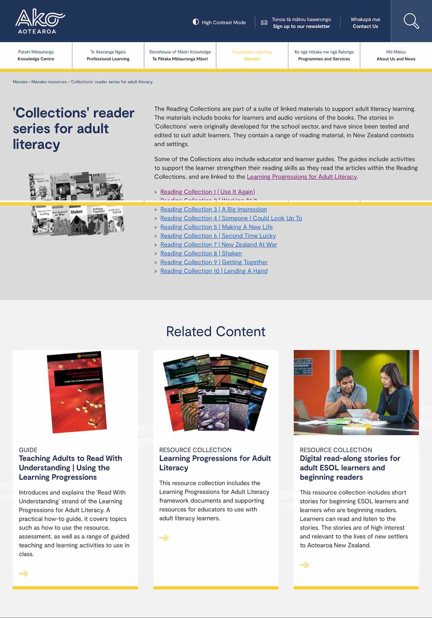 Collections Reader Series Image